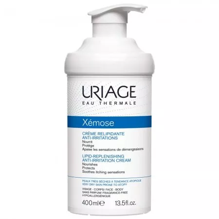 Uriage Xemose Lipid-Replenishing Anti-Irritation Cream kojący krem uzupełniający lipidy 400ml