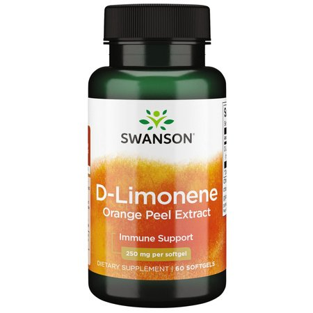 Swanson, D-Limonene Orange Peel Extract, 250mg, 60sgels.