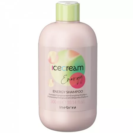 Inebrya Ice Cream Energy, szampon przeciw wypadaniu włosów, 300ml