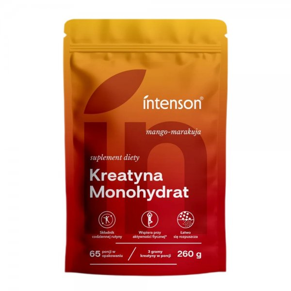 Intenson Kreatyna Monohydrat suplement diety Mango-Marakuja 260g