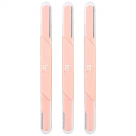 Real Techniques Face + Brow Razors nożyki do twarzy i brwi 3szt.