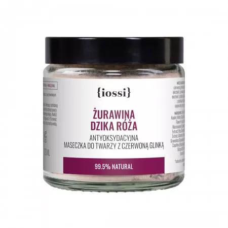 Iossi Żurawina i Dzika Róża, antyoksydacyjna maseczka, 120ml