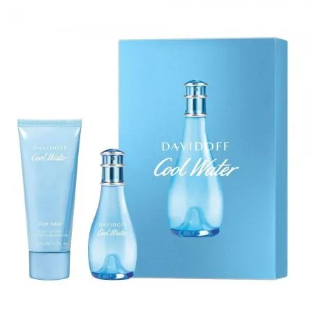 Davidoff Cool Water Woman zestaw woda toaletowa spray 30ml + balsam do ciała 75ml (W)