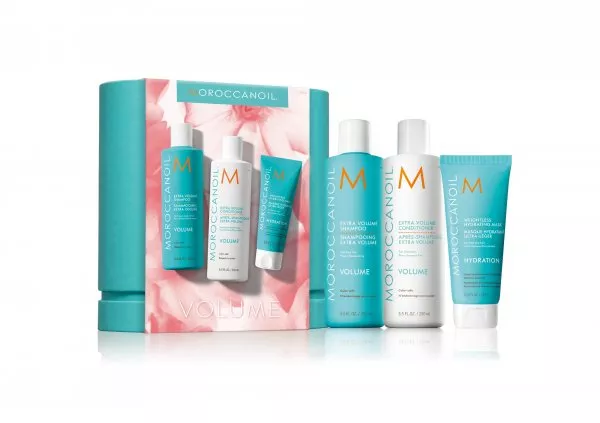 Moroccanoil Volume Spring Set, dodający objętości zestaw wiosenny do włosów, szampon + odżywka + maska
