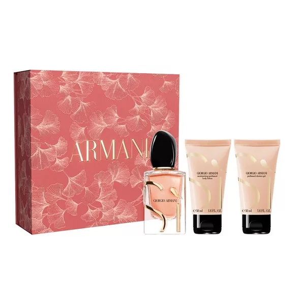 Giorgio Armani Si Intense zestaw woda perfumowana spray 50ml + balsam do ciała 50ml + żel pod prysznic 50ml (W)
