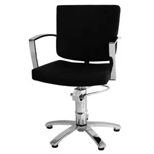 Fox Floryda, fotel fryzjerski, czarny, regulowana wysokość, nowoczesny design