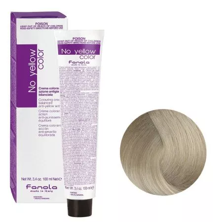 Fanola No Yellow, krem koloryzujący do włosów blond, 10.ICE, 100ml