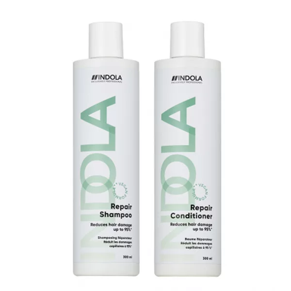 Indola Repair, zestaw regenerujący do włosów, szampon + odżywka, 2x300ml