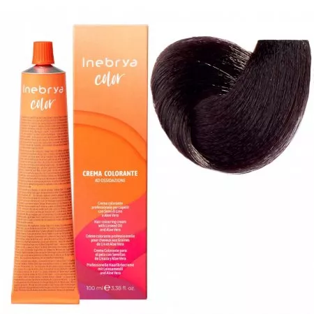Inebrya Color, farba do włosów, koloryzacja trwała, 4/9, 100ml