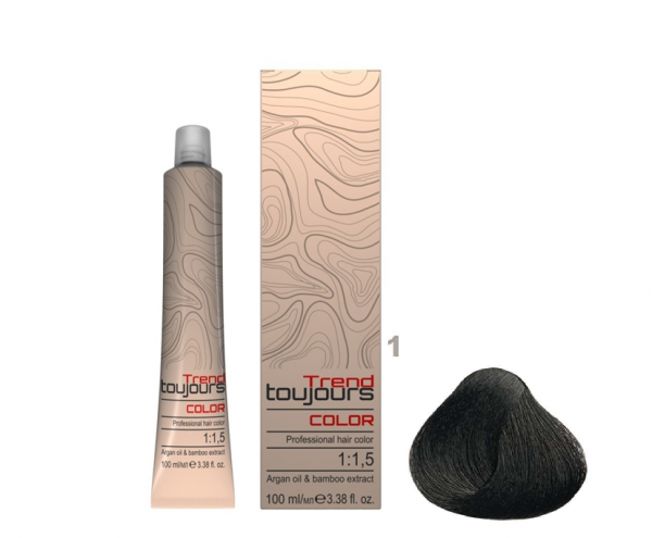 Trend Toujours Professional Color Care, farba do włosów, 1, 100ml