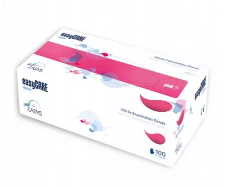 EasyCare Nitrile, rękawiczki nitrylowe, różowe, rozmiar XS, 100 sztuk
