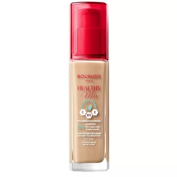 Bourjois Healthy Mix Clean wegański podkład rozświetlający 52.2 Golden Beige 30ml
