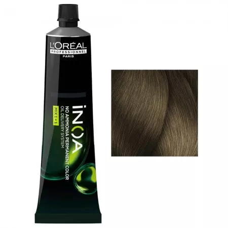 Loreal Inoa, farba do włosów w kremie bez amoniaku, 7, 60g