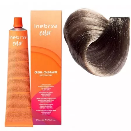 Inebrya Color, farba do włosów, koloryzacja trwała, 8/1, 100ml