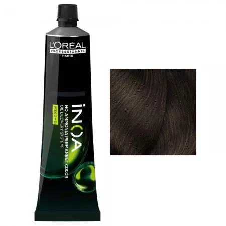 Loreal Inoa, farba do włosów w kremie bez amoniaku, 5.35, 60g