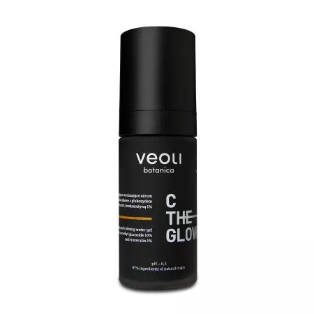 Veoli Botanica C The Glow rozjaśniająco-wyciszające serum wodno-żelowe z glukozydem askorbylu 10% i trokserutyną 1% 30ml