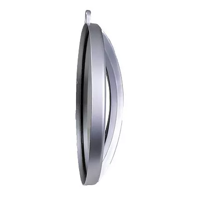 Efalock, ręczne lusterko fryzjerskie z uchwytem, srebrne, śr.28cm