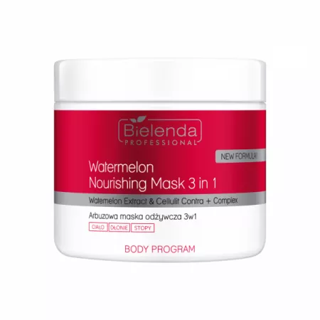 Bielenda Professional Is Soczysta Pokusa, arbuzowa maska odżywcza do ciała, dłoni i stóp, 600ml