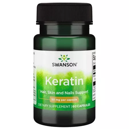 Swanson Keratyna, 50mg, 60kaps, suplement diety, ref.SW1527