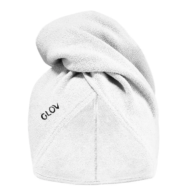 Glov Ultrachłonny pielęgnacyjny turban do włosów White