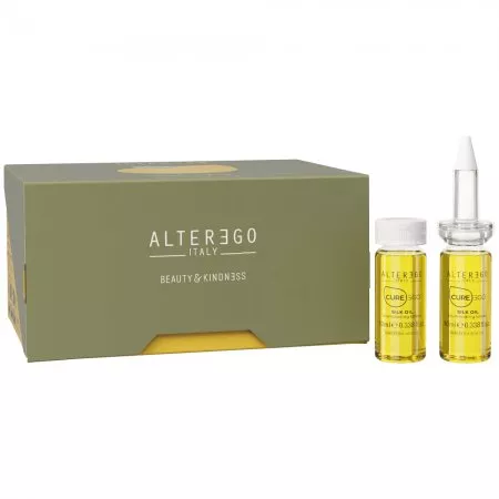 Alter Ego CureEgo Silk Oil, rozświetlająca kuracja bez spłukiwania, 12x10ml