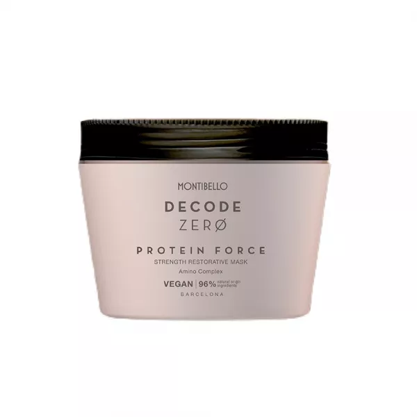 Montibello Decode Zero Protein Force Mask, maska wzmacniająco odbudowująca do wszystkich rodzajów włosów, 250ml