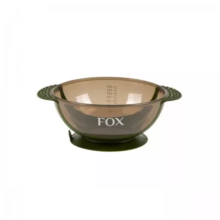 Fox Earth Colors, miseczka z silikonową przyssawką, zielona, do farb, stabilna