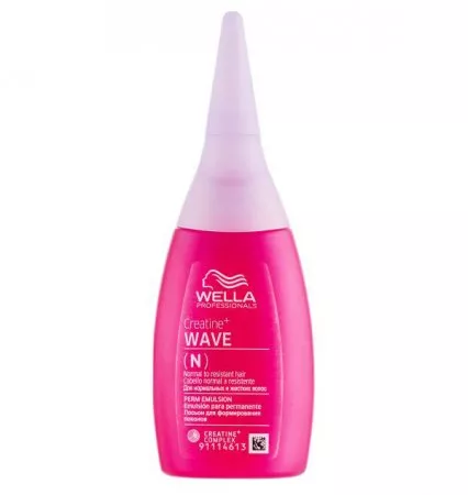 Wella Creatine+ Wave, płyn do trwałej ondulacji, Włosy naturalne, 75ml