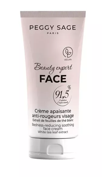 Peggy Sage Beauty Expert Face, łagodzący krem do twarzy przeciw zaczerwienieniom - ekstrakt z liści białej herbaty, 50ml