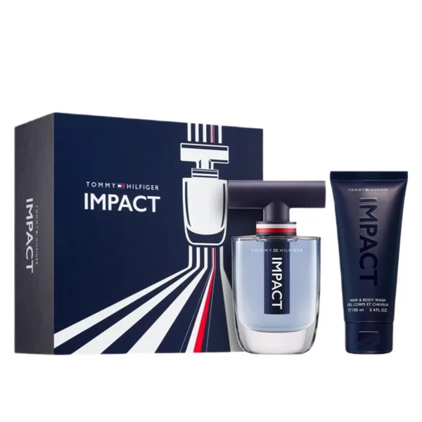 Tommy Hilfiger Impact zestaw woda toaletowa spray 100ml + żel pod prysznic 100ml (M)