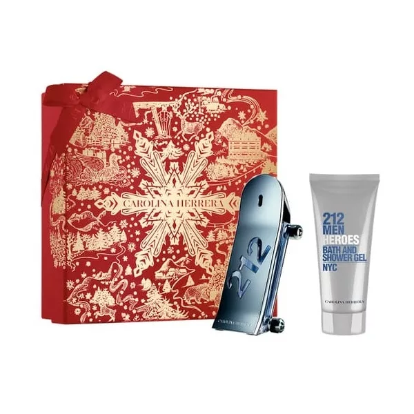 Carolina Herrera 212 Heroes Forever Young Men zestaw woda toaletowa spray 90ml + żel pod prysznic 100ml (M)
