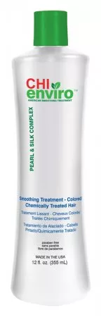 CHI Enviro, kuracja prostująca do włosów farbowanych i po zabiegach chemicznych, 355ml