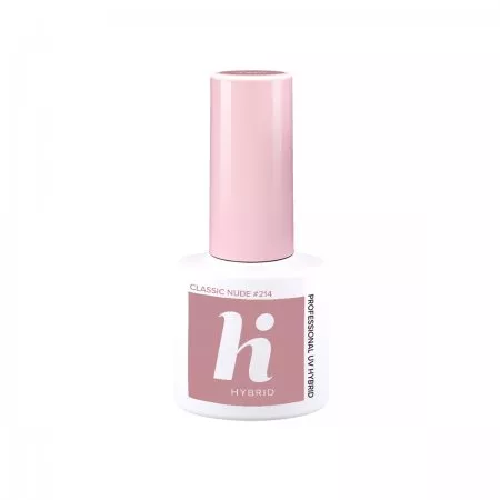 hi hybrid, lakier hybrydowy, 5ml, #214 Classic Nude