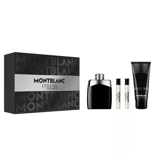 Mont Blanc Legend zestaw woda toaletowa spray 100ml + woda toaletowa spray 2x7.5ml + żel pod prysznic 100ml (M)