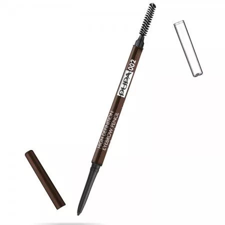 PUPA BrowMania, High Definition Eyebrow Pencil, precyzyjna kredka do brwi, 1,08g, 002 Brown