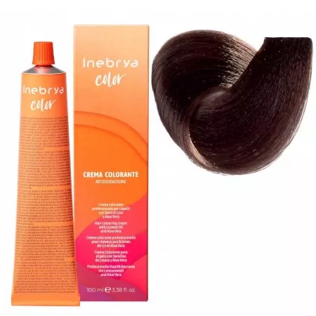 Inebrya Color, farba do włosów, koloryzacja trwała, 5/73, 100ml