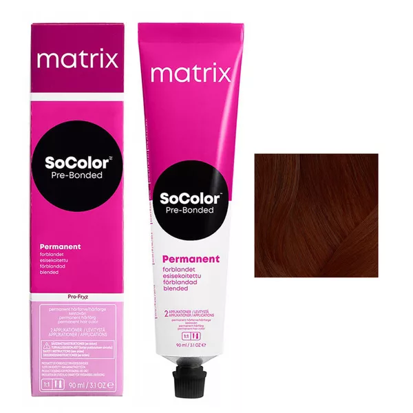 Matrix SoColor, farba do włosów z technologią Pre-Bonded, 4BC, 90ml