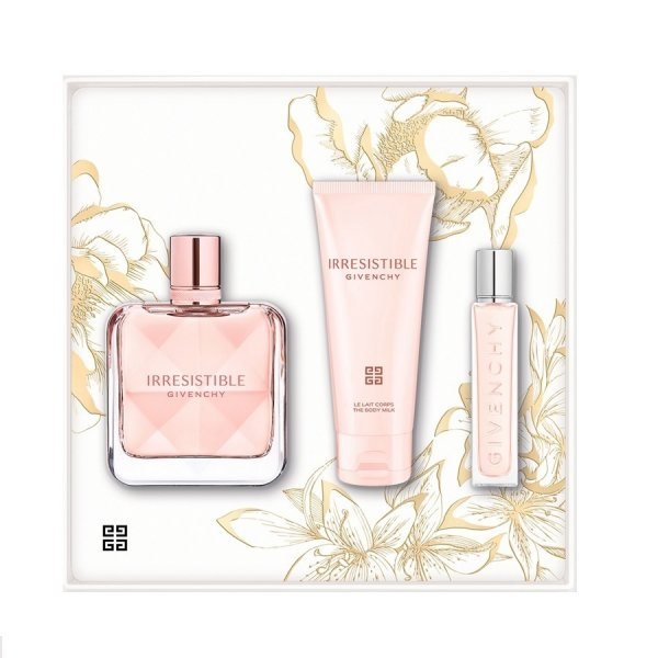 Givenchy Irresistible zestaw woda perfumowana spray 80ml + mleczko do ciała 74ml + woda perfumowana spray 12.5ml (W)