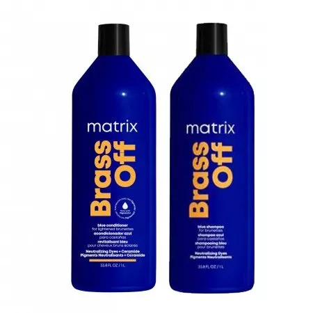 Matrix Brass Off, zestaw XL ochładzający odcień, szampon + odżywka