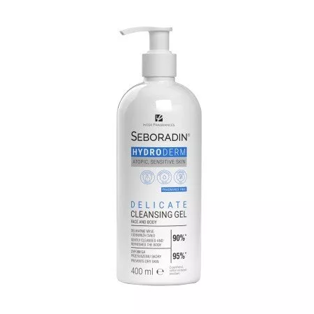 Seboradin Hydroderm, oczyszczający żel do twarzy i ciała, 400 ml