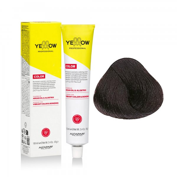 Yellow Professional Color Permanent, farba do włosów, 5.53, 100ml