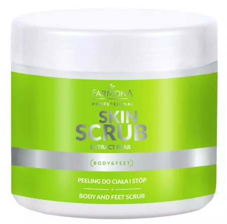 Farmona Professional Skin Scrub, Peeling do ciała i stóp, EXTRACT PEAR, 500g