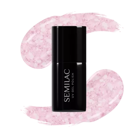 Semilac 491, lakier hybrydowy, Strawberry Ice, 7ml