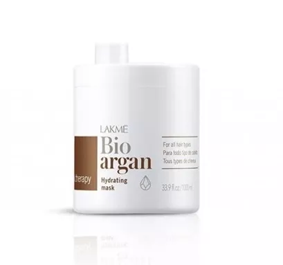 Lakme K.Therapy Bio Argan, głęboka nawilżająca maska do włosów suchych, 1000ml