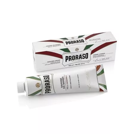 Proraso, nawilżający krem do golenia dla skóry wrażliwej, zielona herbata, 150ml