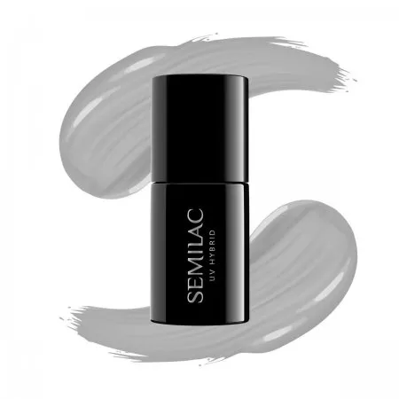 Semilac lakier hybrydowy, 7ml, 105 Stylish Gray