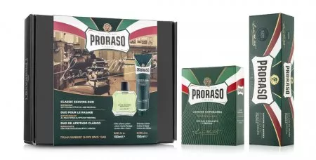 Proraso Refreshing, zestaw: krem do golenia + lotion po goleniu, 150ml + 100ml