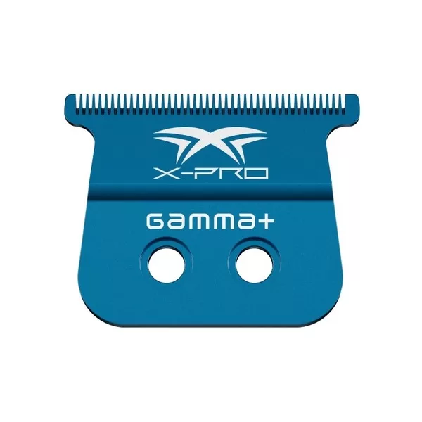 Gamma Piu X-Pro Wide PVD Blue, ostrze stałe
