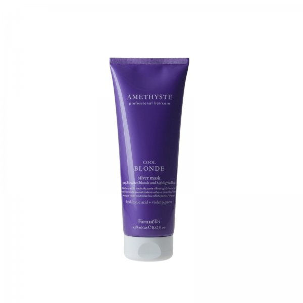 Farmavita Amethyste Blonde Cool Blonde Silver Mask, maska do włosów siwych, 250ml