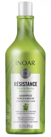 INOAR Resistance Bambu, wegański szampon do włosów osłabionych, 1000ml